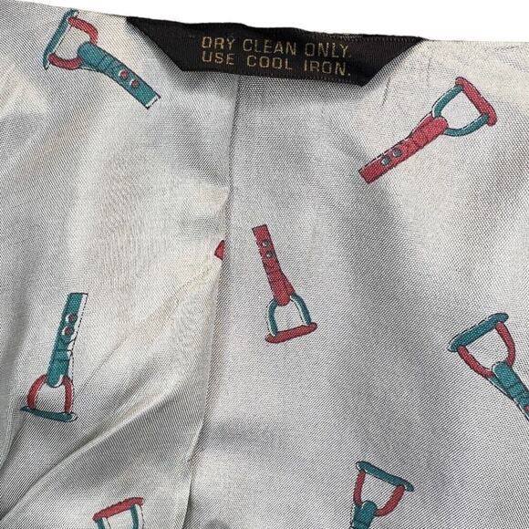 VTG Don Richards Brown Textured Single Breast 2 Button Equestrian Liner Suit 46 - Picture 10 of 11